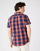 WRANGLER SS 1 PKT SHIRT MĘSKA KOSZULA KRATA SUNDRENCHED BLU W5J1BKX79 112146129